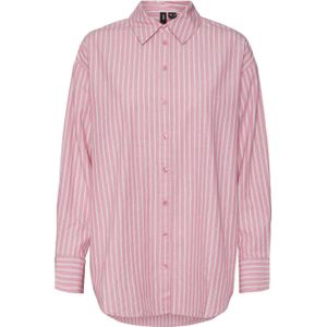 VERO MODA blouse VMGILI met krijtstreep roze/wit