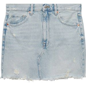 Mango spijkerrok light blue denim