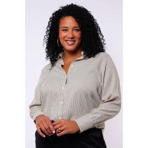 Exxcellent - Gestreepte Blouse - Ecru