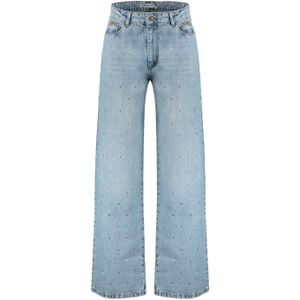 HARPER & YVE high waist straight jeans Yve light blue denim