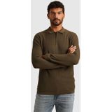 Cast Iron trui fijn gebreid bruin