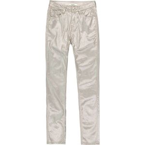 Garcia coated high waist slim fit broek champagne