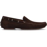 Manfield suède mocassins bruin