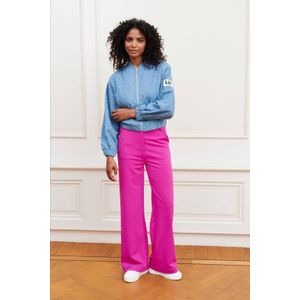 Lofty Manner straight regular waist pantalon paars