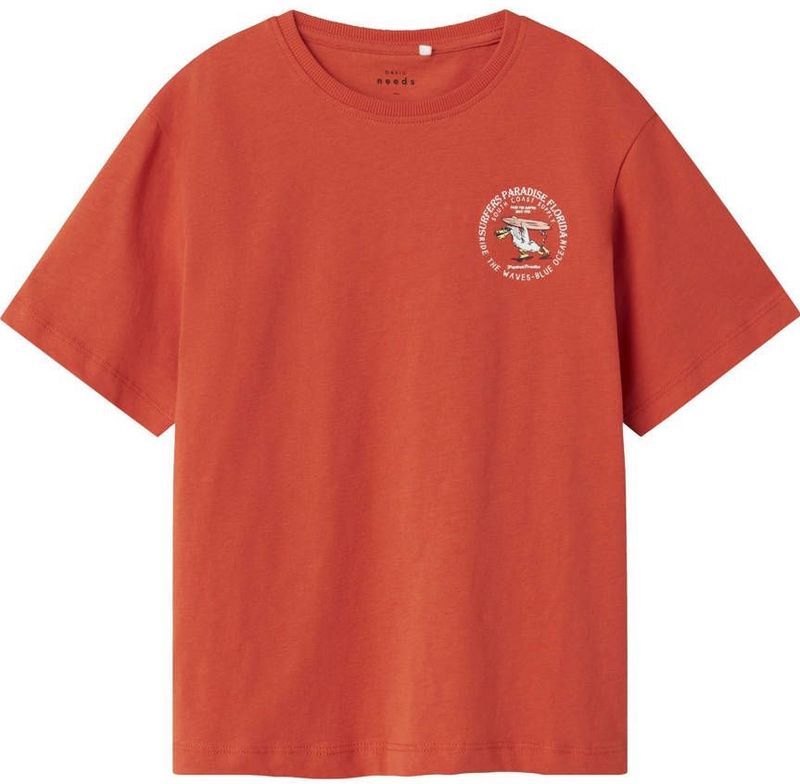 NAME IT KIDS T-shirt koraalrood