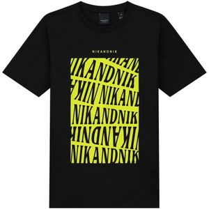 NIK&NIK T-shirt Patty met printopdruk zwart