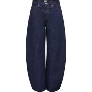 ONLY CARMAKOMA high waist barrel jeans dark blue denim