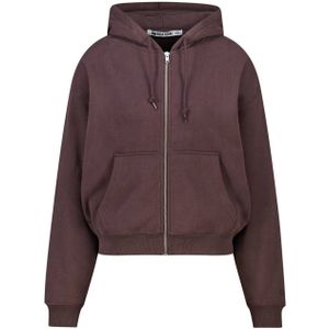 America Today sweatvest donkerbruin