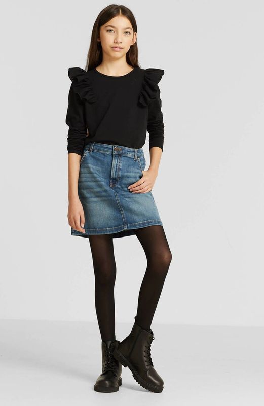 Anytime - Spijkerrok - Stretchdenim - Blauw - 5-Pocket Model