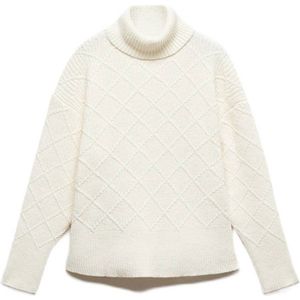 Mango Kids gebreide coltrui offwhite