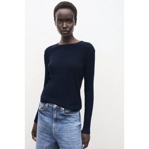 Mango pullover donkerblauw