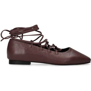 Sacha - Ballerina's - Bordeaux - Leren