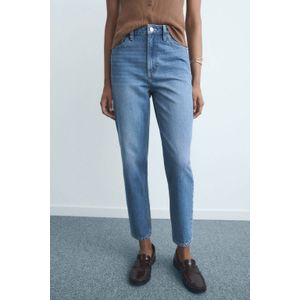 Mango high waist mom jeans light blue denim
