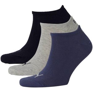 Puma sokken - set van 3 donkerblauw/grijs/zwart