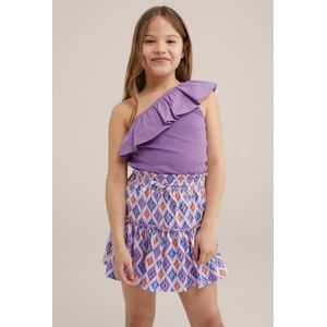 WE Fashion one shoulder top violet