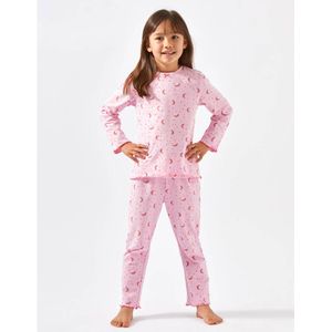 Little Label pyjama met all over print roze/donkerroze