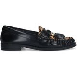 Sacha leren loafers zwart