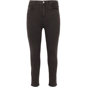 Yoek cropped skinny jeans grey denim