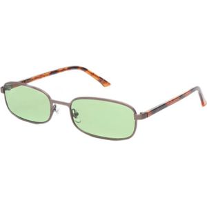 A.Kjaerbede zonnebril met tortoise print Noah antraciet