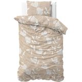 Sleeptime - Dekbedovertrek Spring - Zand/Beige - 140x200x220 + 1 Kussensloop 60x70