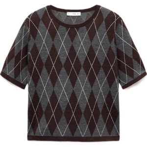 Mango pullover grijs