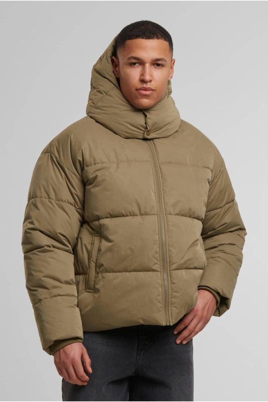 Urban Classics Puffer with Flap Hood Jas