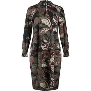 Plus Basics travelstof midi jurk multi