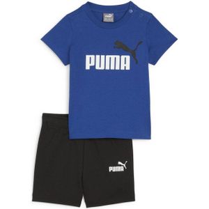 Puma T-shirt + short Minicats kobaltblauw/zwart
