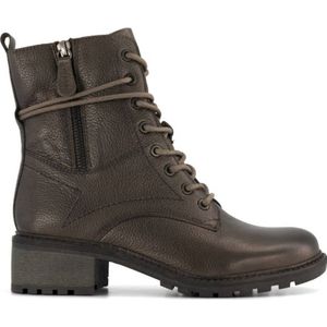 Medicus leren veterboots kaki