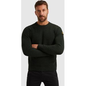 PME Legend - Mouliné Structure - Trui - Donkergroen