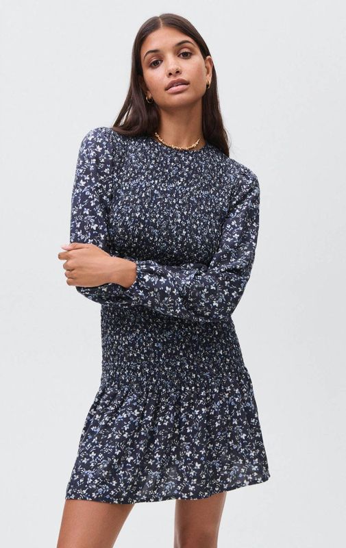 MANGO TEEN - A-lijn Jurk - Midi - Meisjes - Lange Mouwen - Ronde Hals