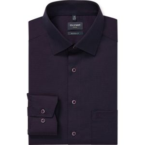Olymp Modern fit Luxor Heren overhemd lange mouw paars (Maat: 47)