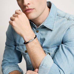 Fossil armband JF04884040 Knox zwart