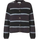 Modström gestreepte gebreid vest multi