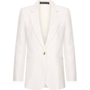 Expresso linnen regular blazer ecru