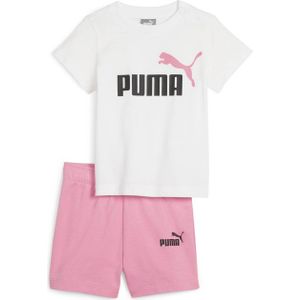 Puma T-shirt + short Minicats roze/wit