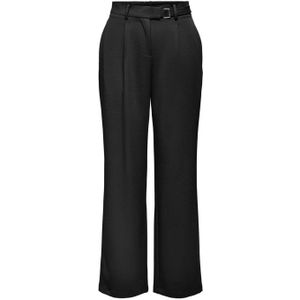 ONLY high waist wide leg pantalon ONLREBECCA zwart