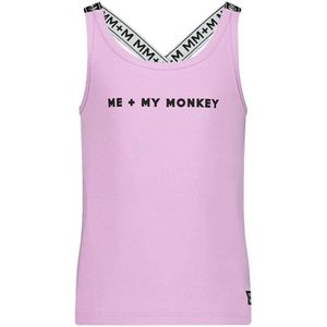 Me & My Monkey singlet met logo lila