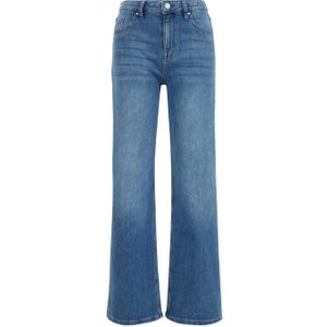 WE Fashion Blue Ridge high waist straight jeans dark blue denim