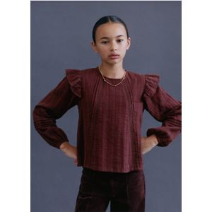 Mango - Kids Top - Katoen - Ballonmouwen - Ronde Hals