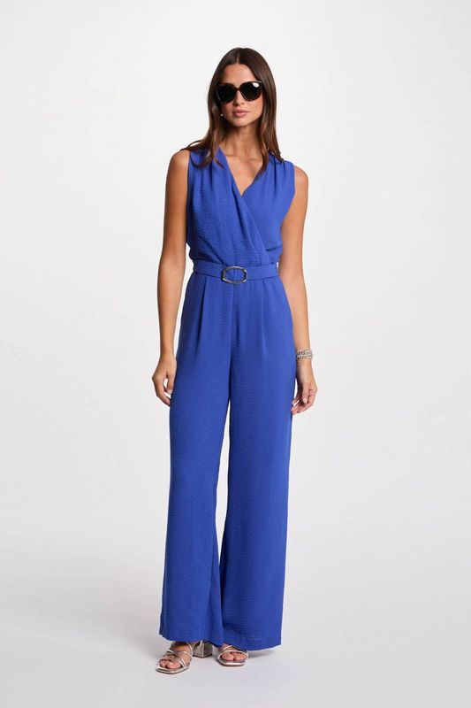 Morgan Jumpsuit brede pijpen detail gesp, Cosmos M, 34