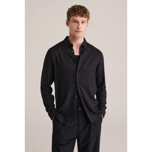 WE Fashion regular casual overhemd zwart
