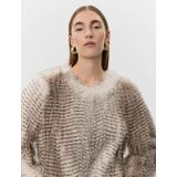 Sofie Schnoor faux fur jas grijs