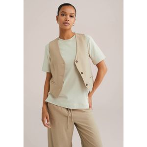 WE Fashion gilet beige