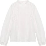 Mango - Kids Top - Lange Mouwen - Opstaande Kraag - Zacht Katoen