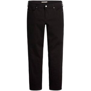 Levi's Plus 314 high waist straight jeans black denim