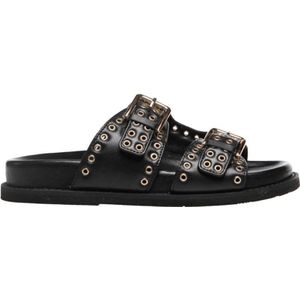 Copenhagen Shoes leren slippers zwart