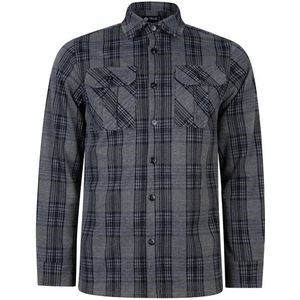 Rellix geruit overhemd grijs/blauw