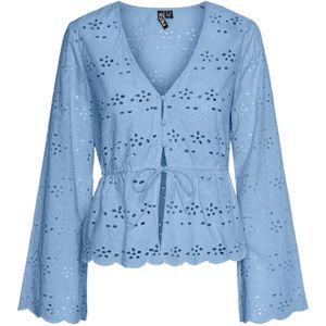 PIECES blousetop PCARMORINE blauw