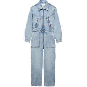 Mango jumpsuit light blue denim